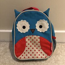 Mini mochila escolar Skip Hop zoológico coruja azul vermelha infantil comprar usado  Enviando para Brazil
