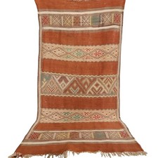 Tapete tribal raro vintage de lã berbere tecido à mão Boujaad Kilim M'zab Valley comprar usado  Enviando para Brazil