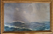 Tableau vague mer d'occasion  Amiens-