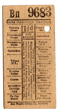 Tram ticket derby for sale  UK