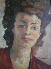 Oil painting cardboard d'occasion  Expédié en Belgium