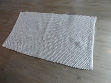 Weiß beiger badvorleger gebraucht kaufen  Dörrebach, Sielbersbach, Waldlaubersh.
