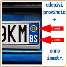 Adesivi targa provincia usato  Cervino