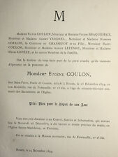 Eugene coulon braquehais d'occasion  Pluvigner