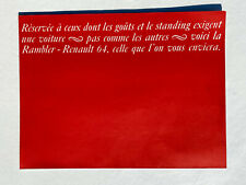 Brochure publicitaire renault d'occasion  Bully-les-Mines