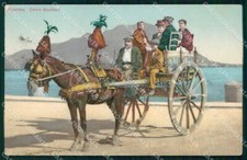Palermo Città Carro Siciliano Costumi cartolina RT2887 comprar usado Palermo Città Carro Siciliano Costumi cartolina RT2887 comprar usado  Enviando para Brazil