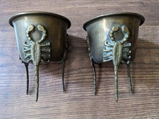 Pair scorpion brass for sale  WORTHING