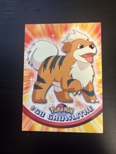 Logotipo Growlithe # 58 quase perfeito etiqueta verde Topps comprar usado  Enviando para Brazil