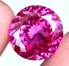 Pedra preciosa 19,70 quilates granada rodolita natural formato redondo rosa framboesa certificada comprar usado  Enviando para Brazil