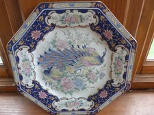 Octagonal plate peacock for sale  LLANFAIRPWLLGWYNGYLL