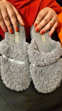 Grey slippers worn for sale  GRAVESEND