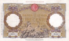 Regno italia 100 usato  Barletta