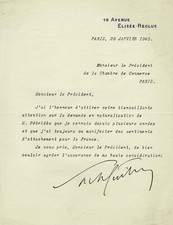 Sacha guitry lettre d'occasion  Lyon III