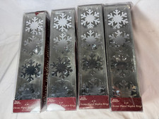 Chrome snowflake napkin for sale  Watertown