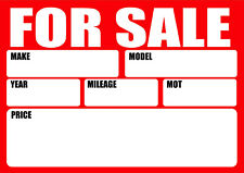 Car sale signs for sale  BALLYCLARE