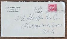 1937 Havana, Cuba para EUA Capa 2 centavos com slogan cancelamento para Ft. Madison, IA comprar usado  Enviando para Brazil