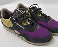 Reebok Classic CL Nylon Cores Finas Roxo Leve Feminino EUA 9, usado comprar usado  Enviando para Brazil