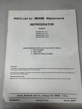 Parts list sears for sale  Mobile