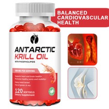 Antarctic Krill Oil Supplement - Supports Healthy Heart,Brain, Joint Hair & Skin comprar usado  Enviando para Brazil