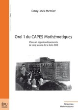 Oral capes mathématiques d'occasion  France