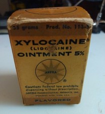 Barattolo xylocaine vintage usato  Spedire a Italy