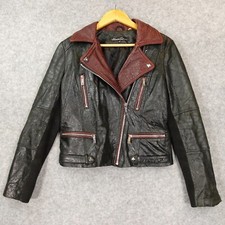 Cropped leather moto for sale  New York