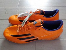 SCARPE CALCIO ADIDAS F5 FIVEASIDE TURF FOOTBALL BOOTS 2013 UK12 ORANGE BNWT VTG comprar usado  Enviando para Brazil
