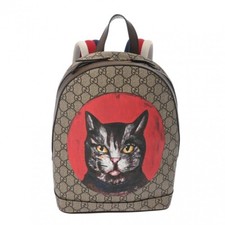 Mochila GUCCI GG Supreme Mystic Cat Grege 495621 800000135314000 comprar usado  Enviando para Brazil