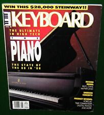 1988 KEYBOARD Magazine w/ Soundpage Flexi Record NO LABEL, KORG M1 Keith Emerson comprar usado  Enviando para Brazil