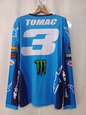 Camiseta reimpressão motocross réplica Eli Tomac 3 Yamaha Ama Sx 2024 tamanho G azul comprar usado  Enviando para Brazil