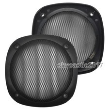 2pcs 4" Polegadas Quadrado Alto-Falante Grade Capa De Malha De Metal Círculo Decorativa Proteção comprar usado  Enviando para Brazil