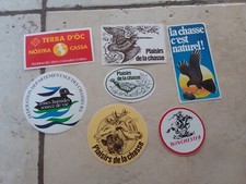 Lot anciens autocollants d'occasion  Le Grand-Pressigny