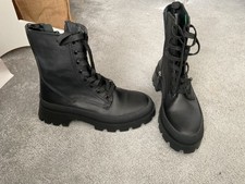 Zara leather boots for sale  COATBRIDGE