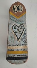 Raro skate antigo feito à mão de madeira da década de 1960 comprar usado  Enviando para Brazil