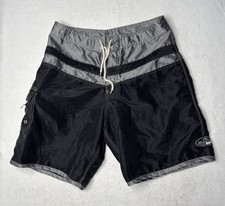 SHORTS DE PRANCHA ENFERRUJADA VINTAGE ANOS 90 NYLON POLIÉSTER Cetim SURF SURFING Tamanho 30, usado comprar usado  Enviando para Brazil
