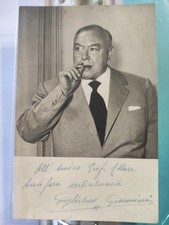 AUTOGRAFO SU FOTO GUGLIELMO GIANNINI FONDATORE DE L'UOMO QUALUNQUE  AU 40 comprar usado  Enviando para Brazil