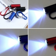 1 peça mini lanterna LED chaveiro acampamento pequeno compacto mosquetão portátil comprar usado  Enviando para Brazil