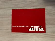 Libretto certificato assistenz usato  Fontanafredda