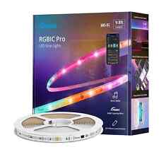 Tira de luz LED Govee 9,8 pies Wi-Fi RGBIC Pro hágalo usted mismo sincronización de música cambio de color segunda mano  Embacar hacia Mexico