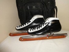 PATINS MASCULINOS MAPLE SPEED PRETO BRANCO MOCHILA TRANSPORTADORA TAMANHO 12 EUA comprar usado  Enviando para Brazil