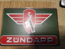 Blechschild zündapp gebraucht kaufen  Weilrod