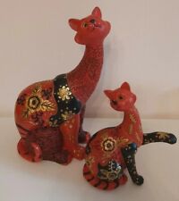 Statuette ceramica gatti usato  Soliera