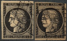 1849 1850 france usato  Italia
