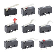 Microinterruptor 10 peças 2/3 pinos NO/NC mini interruptor de limite 5A 250VAC alavanca de arco de rolo comprar usado  Enviando para Brazil