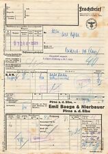 Frachtbrief reichsbahn 1940 gebraucht kaufen  Pirna, Dohma, Struppen