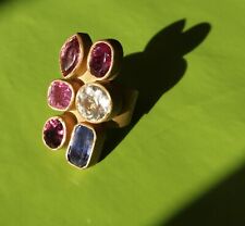 Bague saphirs rubis d'occasion  France