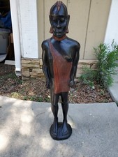 Vintage tall carved for sale  Crestline