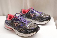 Tênis de ginástica Tenis tryon antigo cinza roxo vermelho malha sintetizador conforto espuma corrida ioga 5 comprar usado  Enviando para Brazil