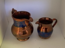 Copper lustre jugs for sale  HEREFORD