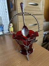 Cranberry glass chrome for sale  PLYMOUTH